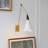 Magari Mid Century Modern Wall Sconce Adjustable Swing Arm Lighting Fixture
