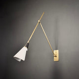 Magari Mid Century Modern Wall Sconce Adjustable Swing Arm Lighting Fixture