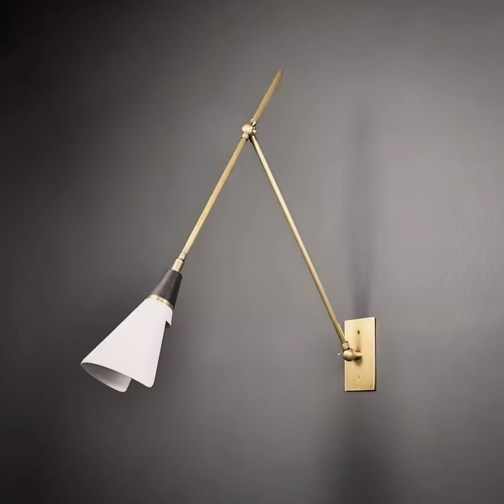 Magari Mid Century Modern Wall Sconce Adjustable Swing Arm Lighting Fixture