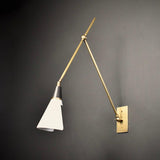 Magari Mid Century Modern Wall Sconce Adjustable Swing Arm Lighting Fixture