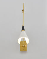 Magari Mid Century Modern Wall Sconce Adjustable Swing Arm Lighting Fixture