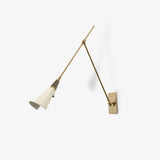 Magari Mid Century Modern Wall Sconce Adjustable Swing Arm Lighting Fixture