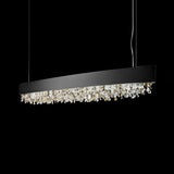 Marilyn Modern Crystal Linear Pendant Light Luxury Drop Chandelier for Dining Room Kitchen Island