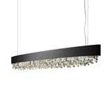 Marilyn Modern Crystal Linear Pendant Light Luxury Drop Chandelier for Dining Room Kitchen Island