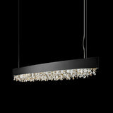 Marilyn Modern Crystal Linear Pendant Light Luxury Drop Chandelier for Dining Room Kitchen Island