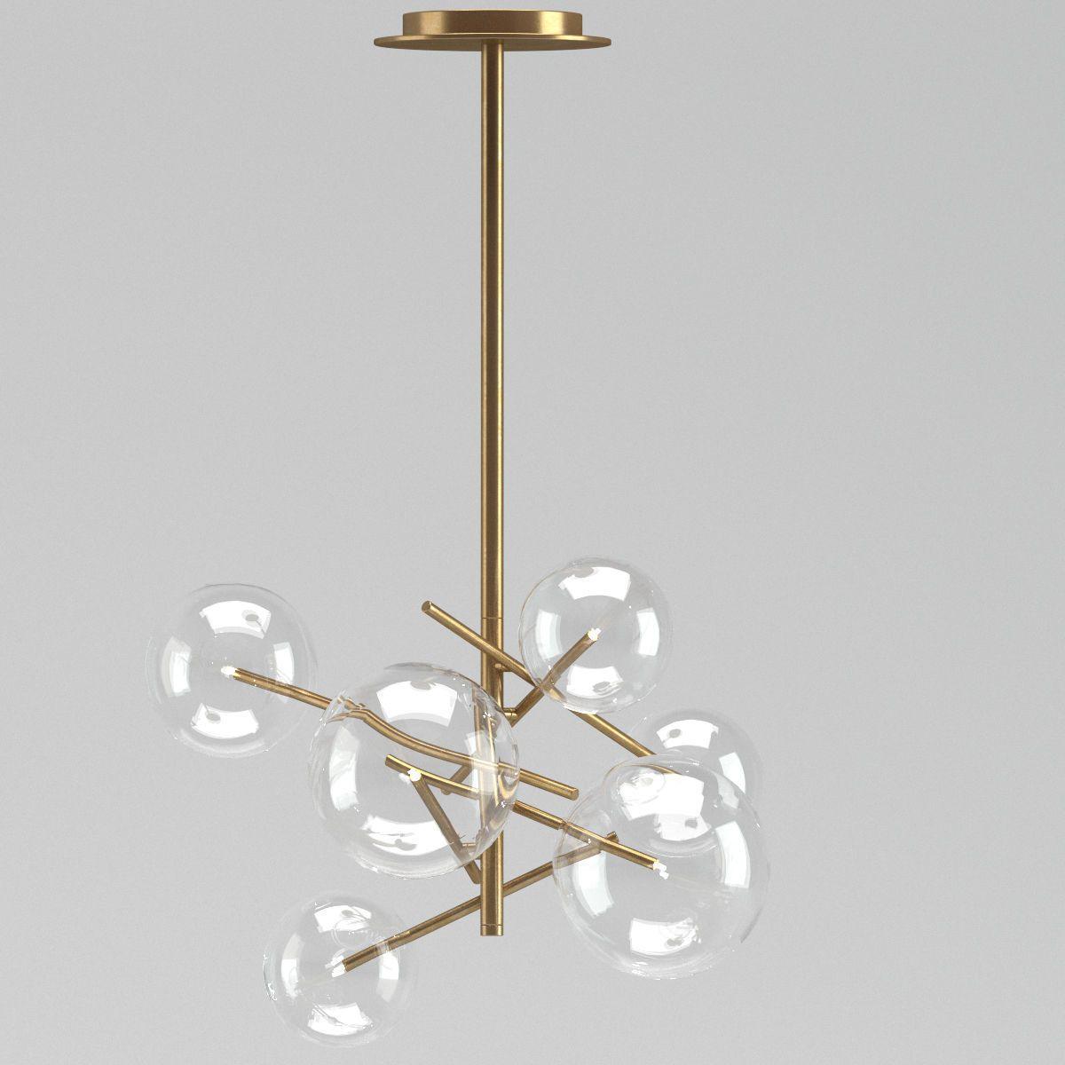 modern-glass-bubble-chandelier-with-burnished-brass-finish-and-led-integrated-lighting