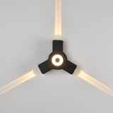 Matte Black Outdoor LED Wall Washer Light Up and Down Waterproof Aluminum Sconce