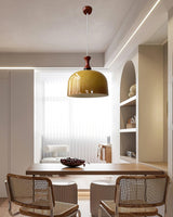 Meblos Vintage Brown Glass Pendant Light Ceiling Hanging Lamp for Kitchen and Dining Room