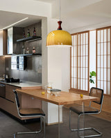 Meblos Vintage Brown Glass Pendant Light Ceiling Hanging Lamp for Kitchen and Dining Room