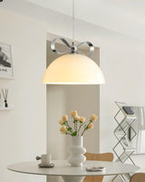 Meia Gradated Glass Pendant Lamp Modern Chrome Metal Hanging Light for Indoor Spaces