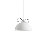 Meia Gradated Glass Pendant Lamp Modern Chrome Metal Hanging Light for Indoor Spaces