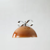 Meia Gradated Glass Pendant Lamp Modern Chrome Metal Hanging Light for Indoor Spaces
