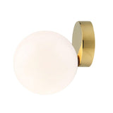Modern Handcrafted Glass Globe Desk Lamp Gold Minimalist Table Light for Home Office