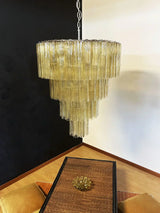 mid-century-amber-murano-style-glass-tube-chandelier-for-modern-dining-rooms