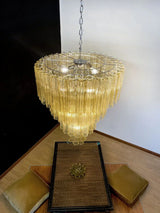 mid-century-amber-murano-style-glass-tube-chandelier-for-modern-dining-rooms