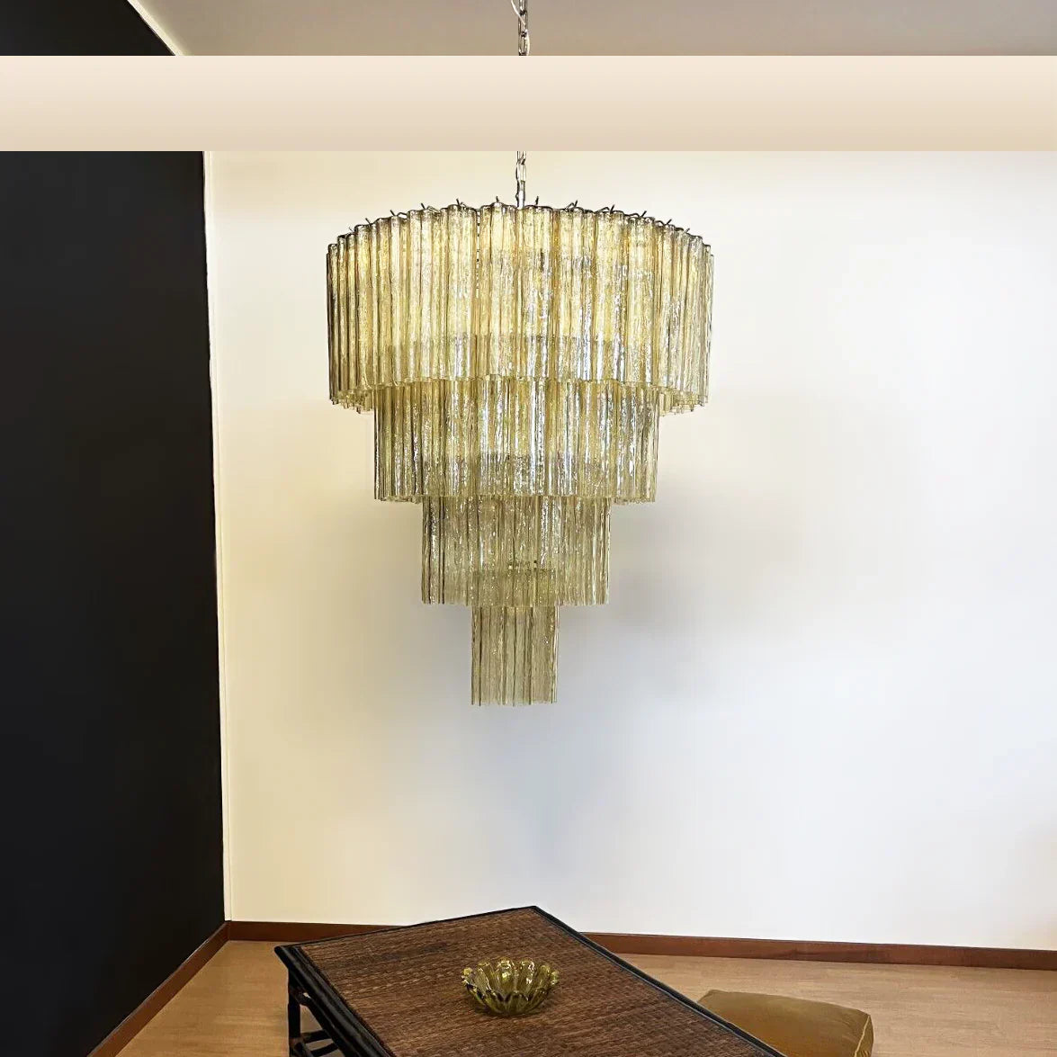 mid-century-amber-murano-style-glass-tube-chandelier-for-modern-dining-rooms