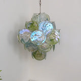 mid-century-green-murano-glass-disk-chandelier-vintage-style-hanging-ceiling-light