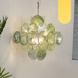 mid-century-green-murano-glass-disk-chandelier-vintage-style-hanging-ceiling-light