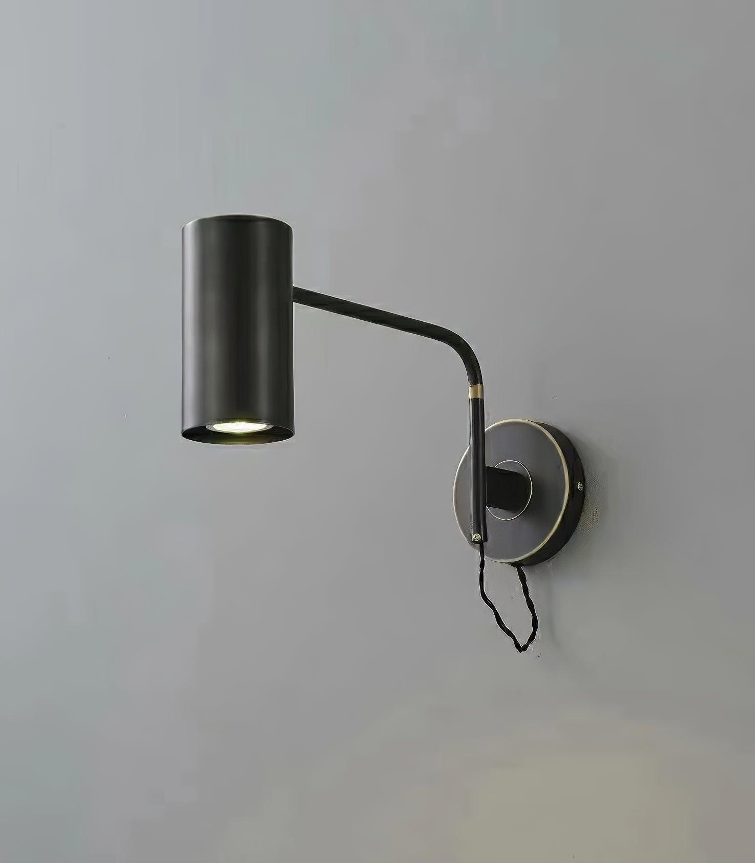 Mid Century Modern Brass Swing Arm Wall Sconce Adjustable Task Lighting Fixture