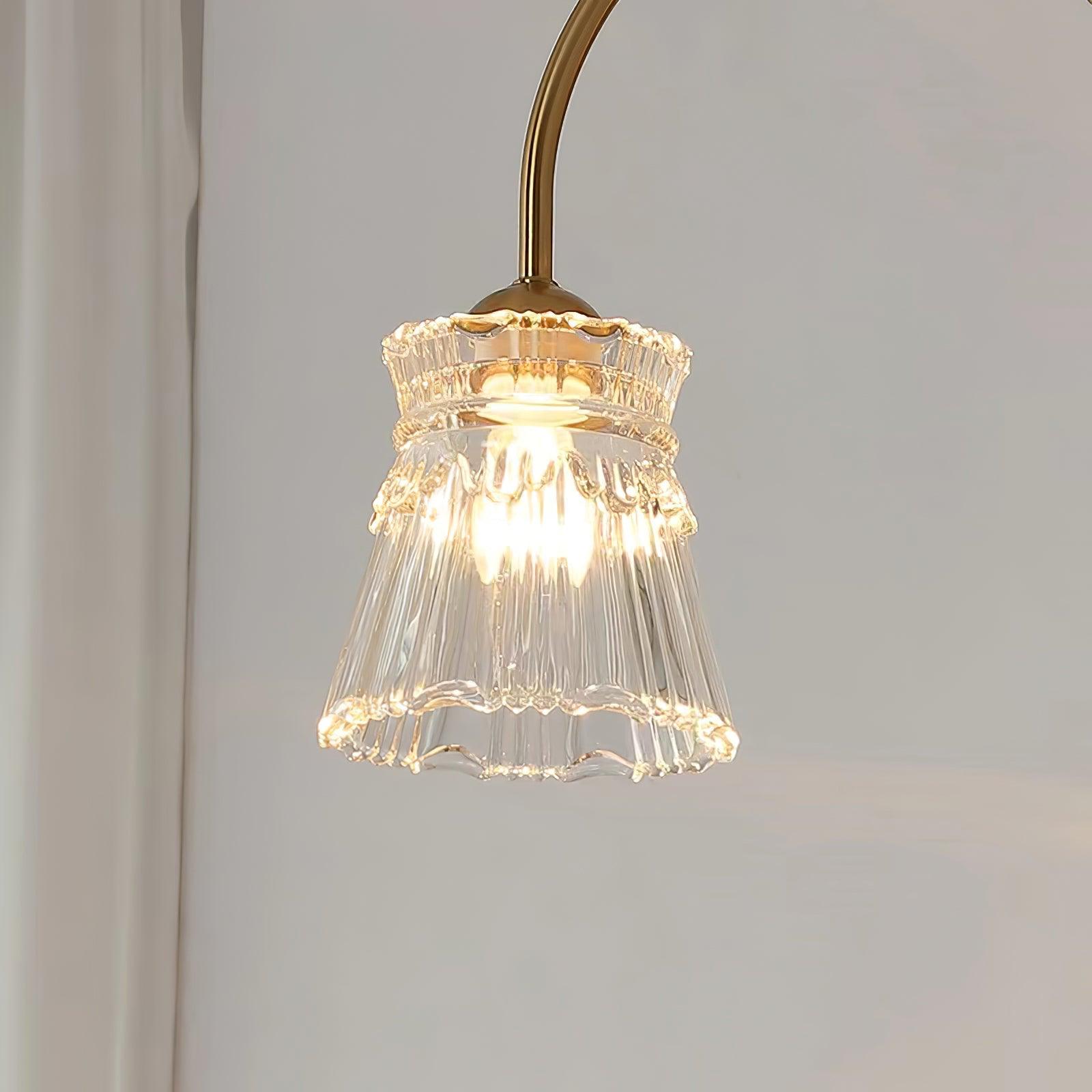 Mid Century Modern Frosted Glass Ice Cream Chandelier for Dining Room Lighting