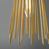 Mid Century Modern Gold Brass Candle Wall Sconce Set of 2 Indoor Wall Light