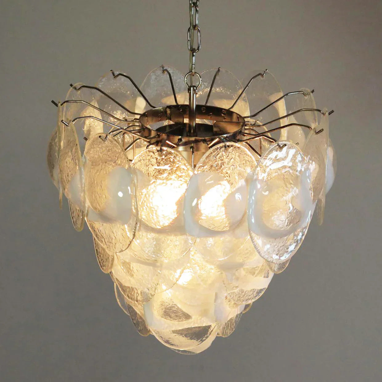 mid-century-modern-murano-style-glass-leaf-chandelier-in-transparent-white-finish