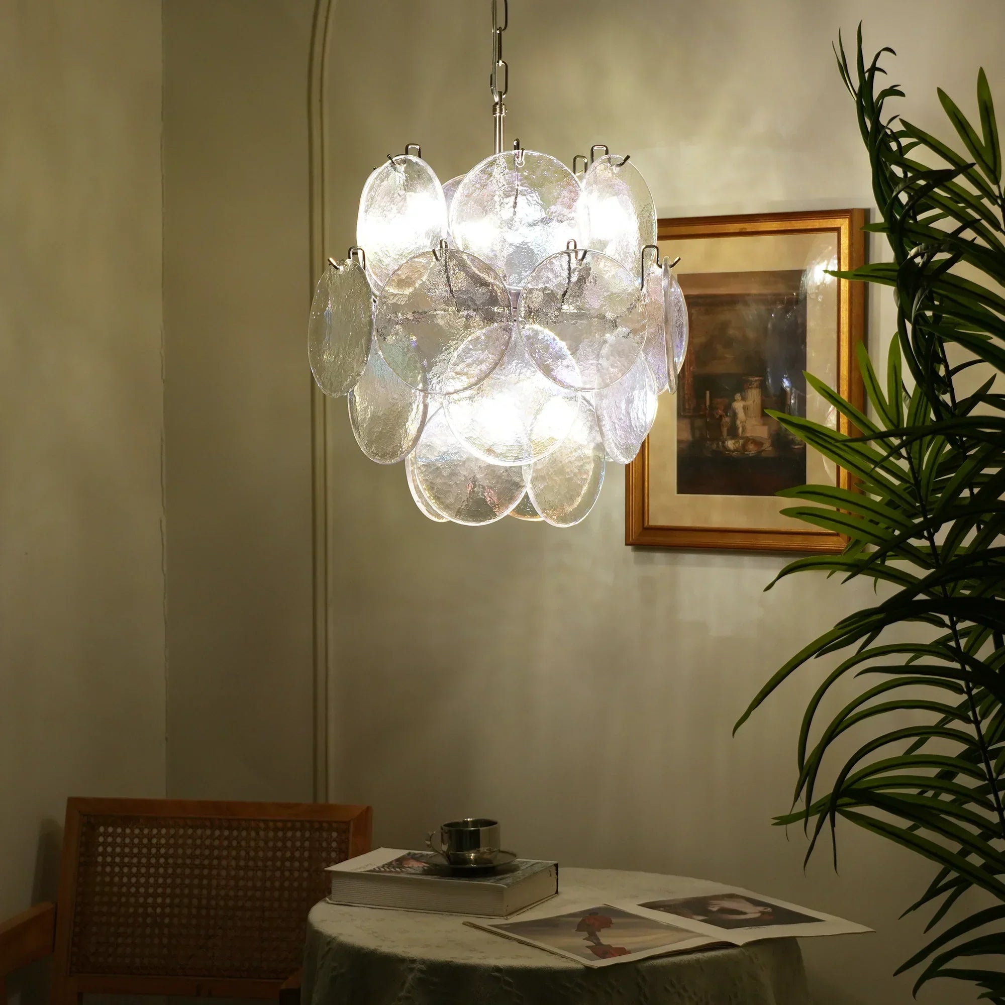 mid-century-modern-murano-style-iridescent-glass-disks-chandelier-luxury-ceiling-light