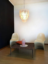 mid-century-modern-pink-glass-petal-pendant-light-vintage-murano-style-chandelier