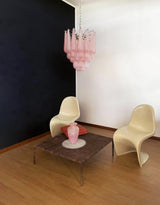 mid-century-modern-pink-glass-petal-pendant-light-vintage-murano-style-chandelier