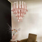 mid-century-modern-pink-murano-glass-petals-chandelier-luxury-vintage-art-deco-pendant-light