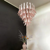 mid-century-modern-pink-murano-glass-petals-chandelier-luxury-vintage-art-deco-pendant-light
