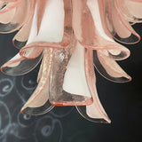 mid-century-modern-pink-murano-glass-petals-chandelier-luxury-vintage-art-deco-pendant-light
