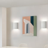 Mid Century Modern Ribbed Resin Wall Sconce Light for Living Room and Bedroom