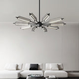 Mid Century Modern Sputnik Brass Chandelier LED Ceiling Light for Contemporary Interiors