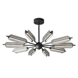Mid Century Modern Sputnik Brass Chandelier LED Ceiling Light for Contemporary Interiors