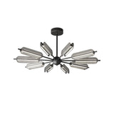 Mid Century Modern Sputnik Brass Chandelier LED Ceiling Light for Contemporary Interiors