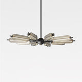 Mid Century Modern Sputnik Brass Chandelier LED Ceiling Light for Contemporary Interiors