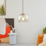 Mid Century Modern Wave Glass Pendant Light for Elegant Interior Spaces