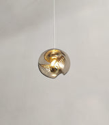 Mid Century Modern Wave Glass Pendant Light for Elegant Interior Spaces