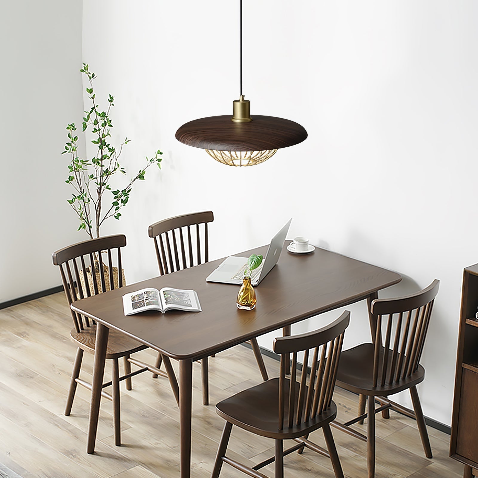 mid-century-modern-wood-pendant-lamp-with-hand-crafted-cnc-engraved-shade-for-dining-room