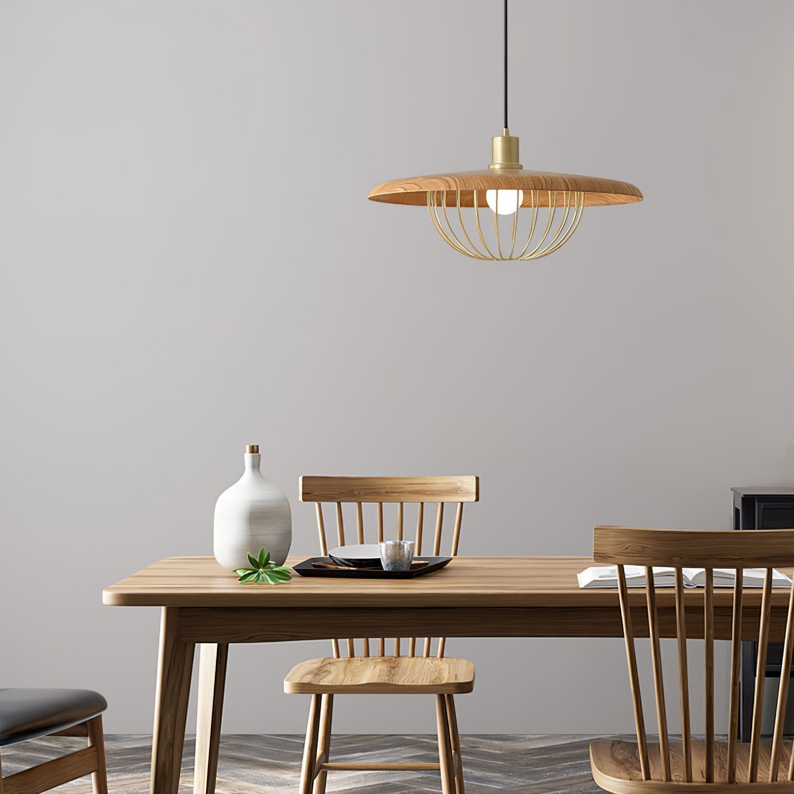 mid-century-modern-wood-pendant-lamp-with-hand-crafted-cnc-engraved-shade-for-dining-room