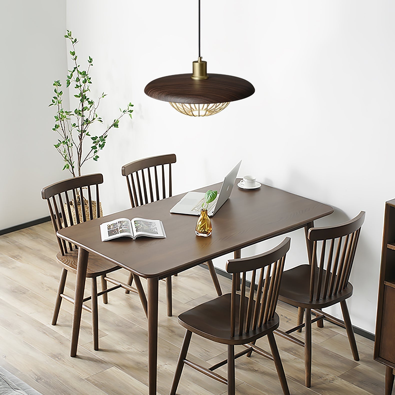 mid-century-modern-wood-pendant-lamp-with-hand-crafted-cnc-engraved-shade-for-dining-room