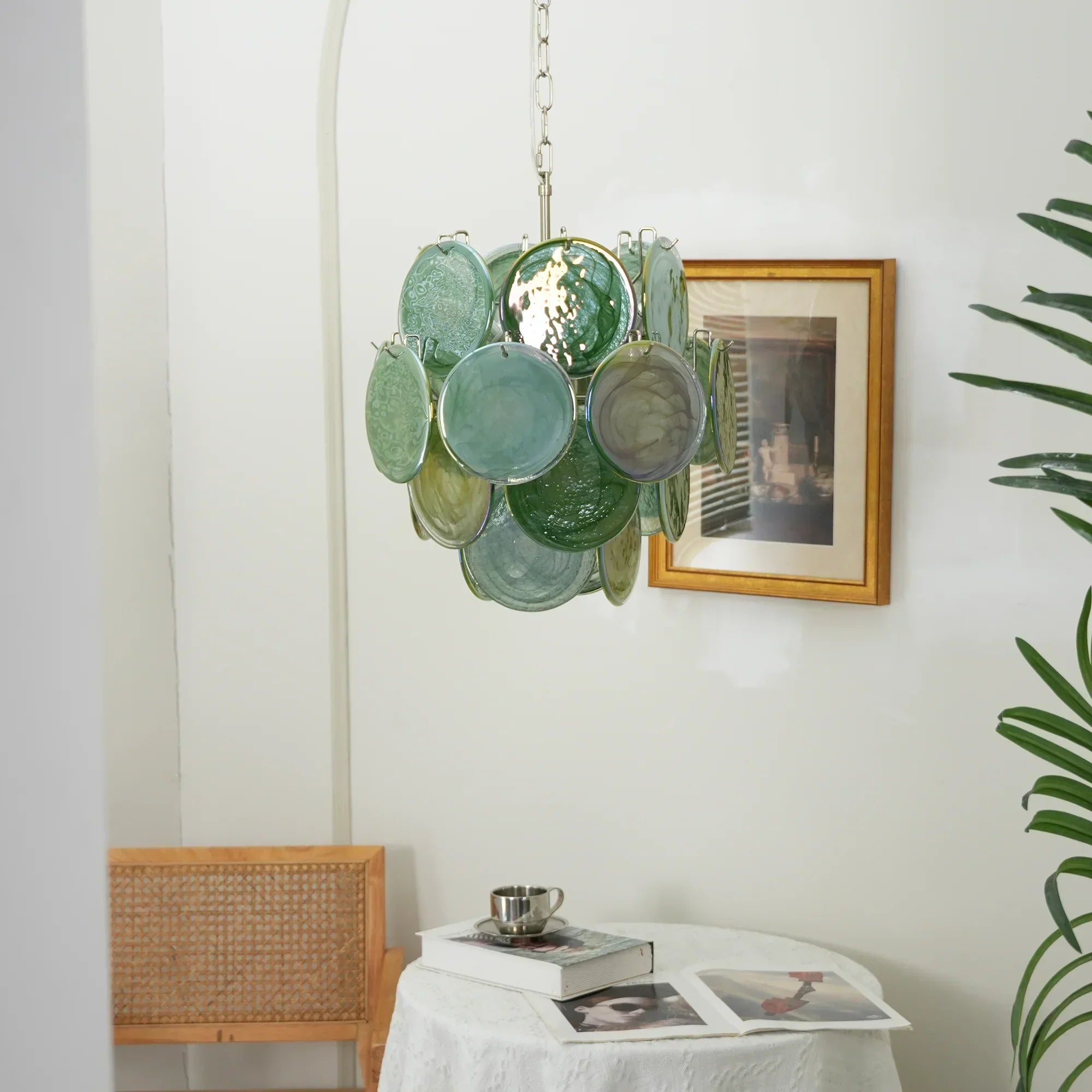 mid-century-murano-green-glass-disc-chandelier-for-dining-room-and-living-room
