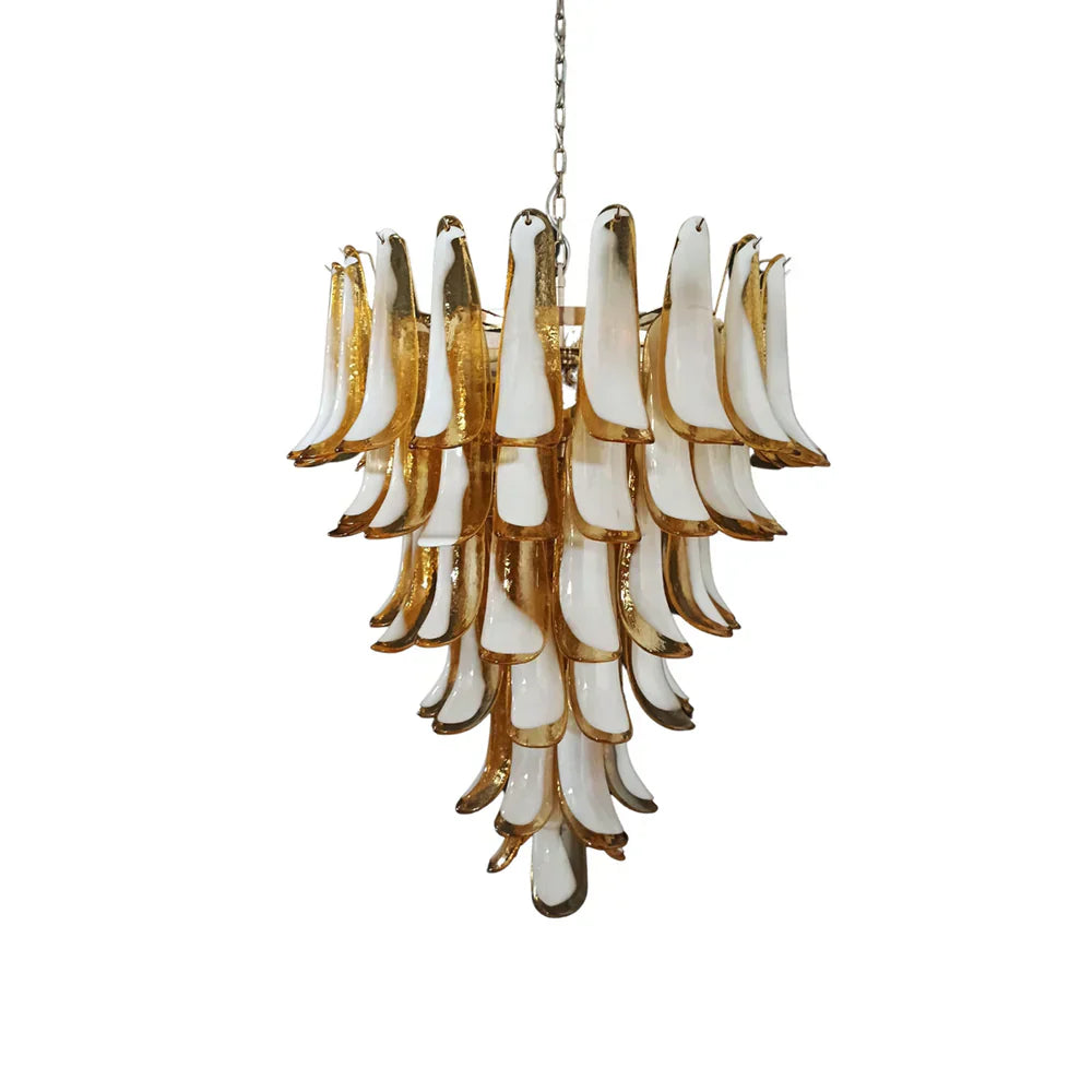 mid-century-murano-style-caramel-glass-petals-chandelier-for-living-and-dining-room