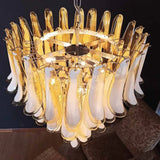 mid-century-murano-style-caramel-glass-petals-chandelier-for-living-and-dining-room