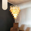 mid-century-murano-style-caramel-glass-petals-chandelier-for-living-and-dining-room