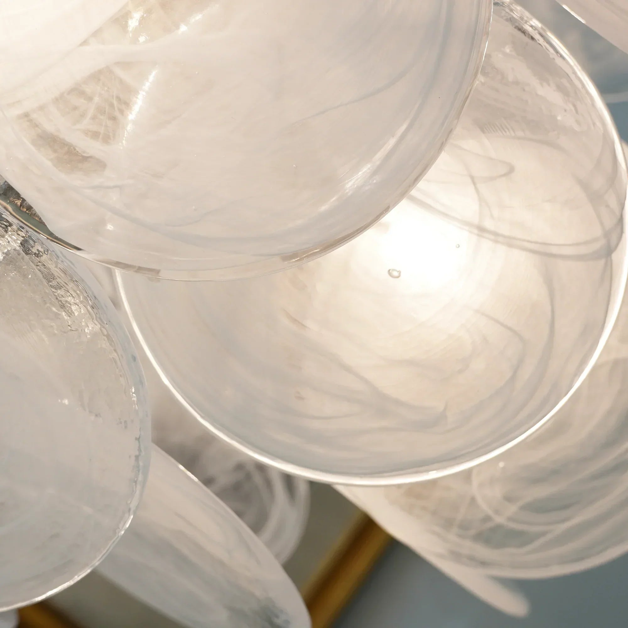 mid-century-murano-style-white-glass-disk-chandelier-with-polished-metal-finish