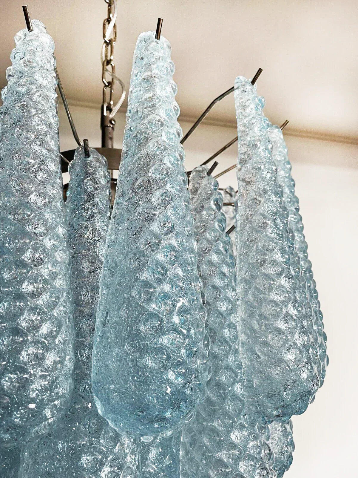 mid-century-vintage-murano-style-blue-glass-petal-chandelier-luxury-handcrafted-pendant-lighting