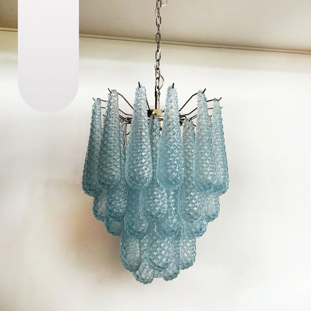 mid-century-vintage-murano-style-blue-glass-petal-chandelier-luxury-handcrafted-pendant-lighting