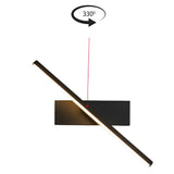Minimalist 330 Degree Rotatable Modern LED Strip Wall Lamp and Geometric Sconce